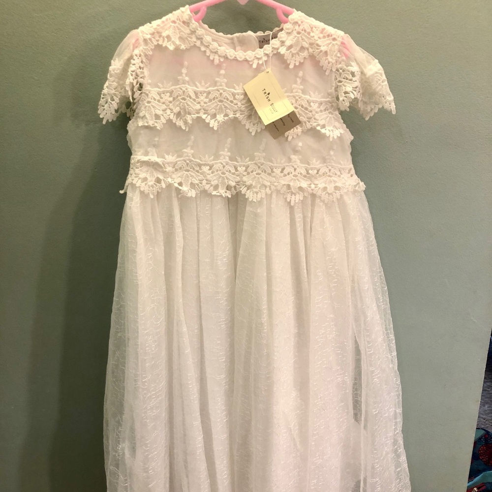 NWT Trish Scully Katrina Dress size 10 white